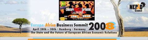 NEPAD Europe Africa Business Summit Black Business Germany Afrika Deutschland Black German Afro Deutsch Black Politics AFOTAK cyberNomads as representatives