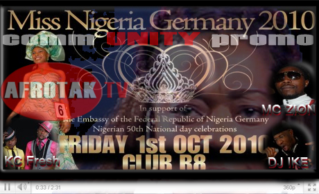 Miss Nigeria Germany Miss Nigeria Berlin Nigerian Independence Day Community Promo AFROTAK TV cyberNomads Black German Media Culture Art Education Archive Africa Germany