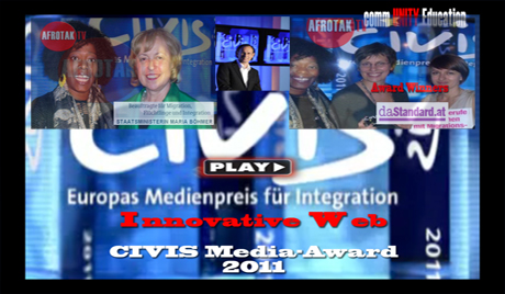 CIVIS Medienpreis AFROTAK TV cyberNomads visits Civis Media Award for Integration in Europe Digitale Gesellschaft & Digital Diaspora Media Laudatio for Austrian Award Winner daStandart Afrikanische Diaspora Deutschland Afrika