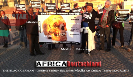 Namibia Genozid Herero Nama DEMONSTRATION @ Reichstag Namibia Alliance Africa Deutschland Apology Now Entschuldigung Sofort Keine Verjährung für Völkermord Afrika Deutschland