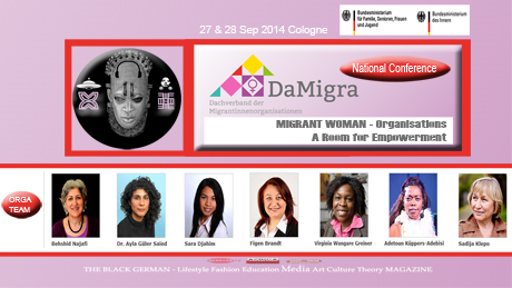 DaMIGRA Bundesweiter Migrantinnen Kongress Koeln 2014 AFROTAK cyberNomads presents Black and POC Woman Power Germany